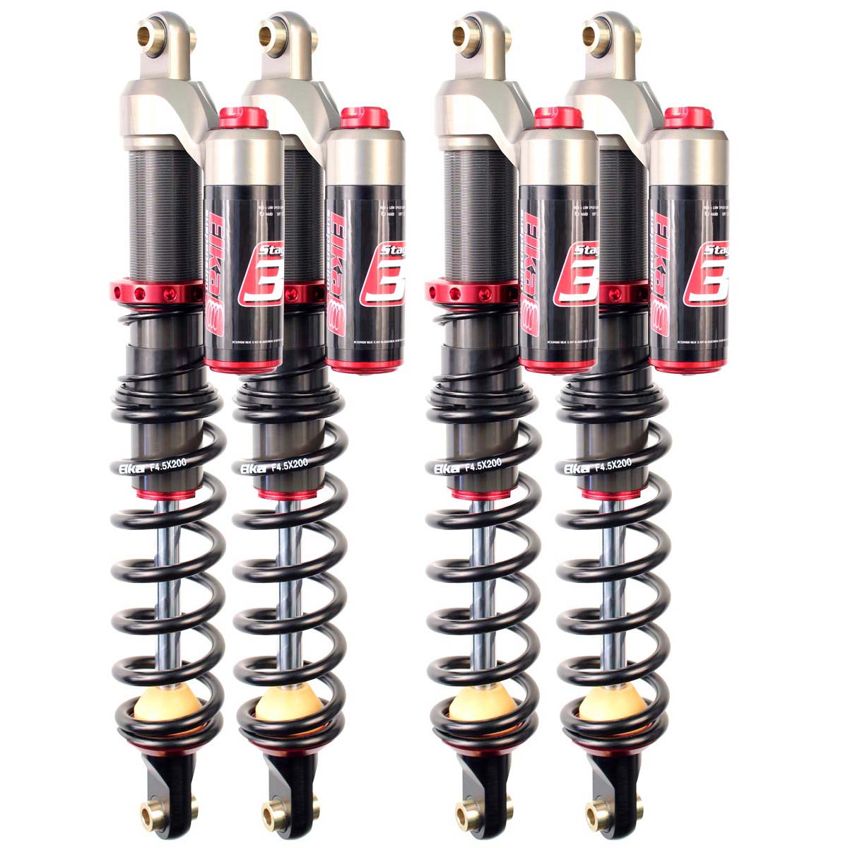 Stage 3 Kit Front Rear Kit Shocks For Polaris Sportsman 1000 Xp Touring 17 To 21 Elka Suspension Inc